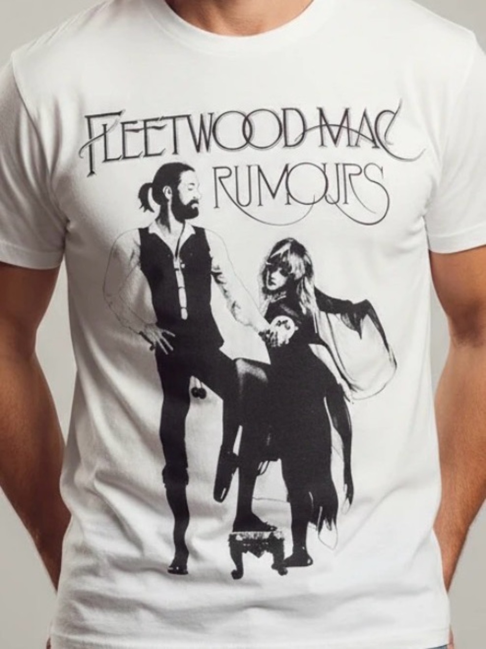 Fleetwood Mac Rumours Tour Graphic Tee - White/Black
